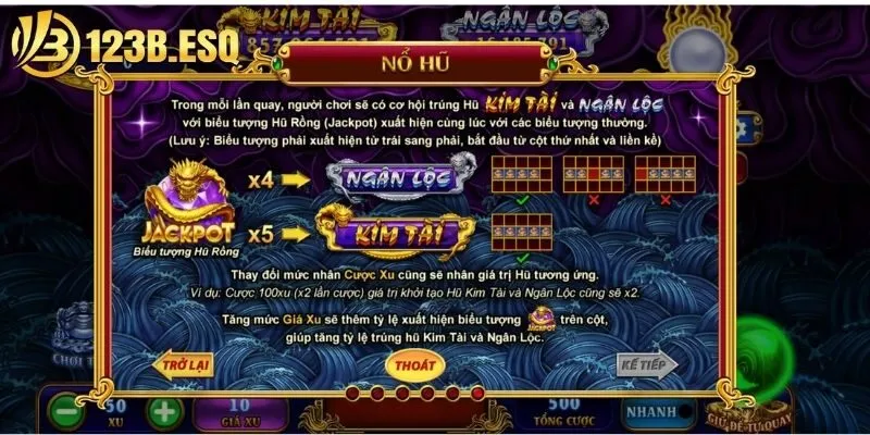 Các biểu tượng cơ bản và quỹ hũ chứa đựng nhiều Jackpot khủng